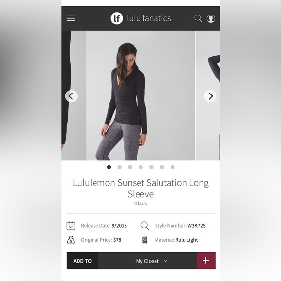 Lululemon/ Striped Sunset Salutation/ Black & grey/ Size US 10 - Picture 13 of 13